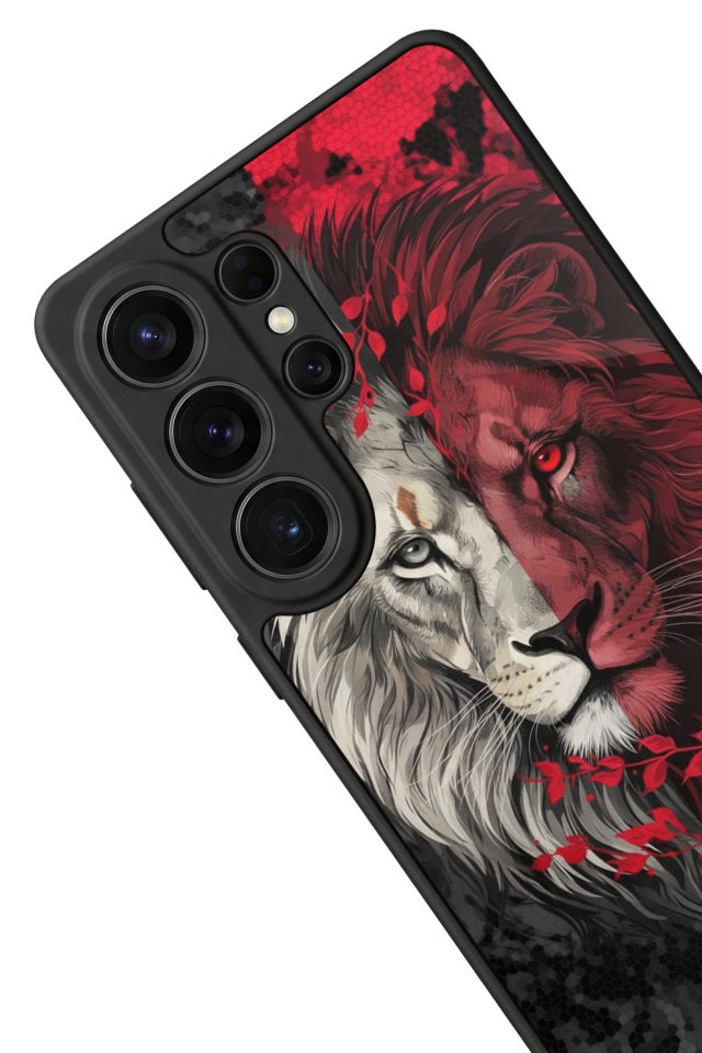 Samsung Galaxy S26 Ultra Uyumlu Aslan Tasarımlı Glossy Premium Kılıf