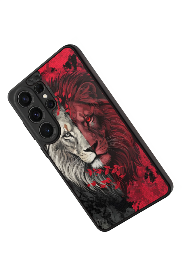 Samsung Galaxy S26 Ultra Uyumlu Aslan Tasarımlı Glossy Premium Kılıf