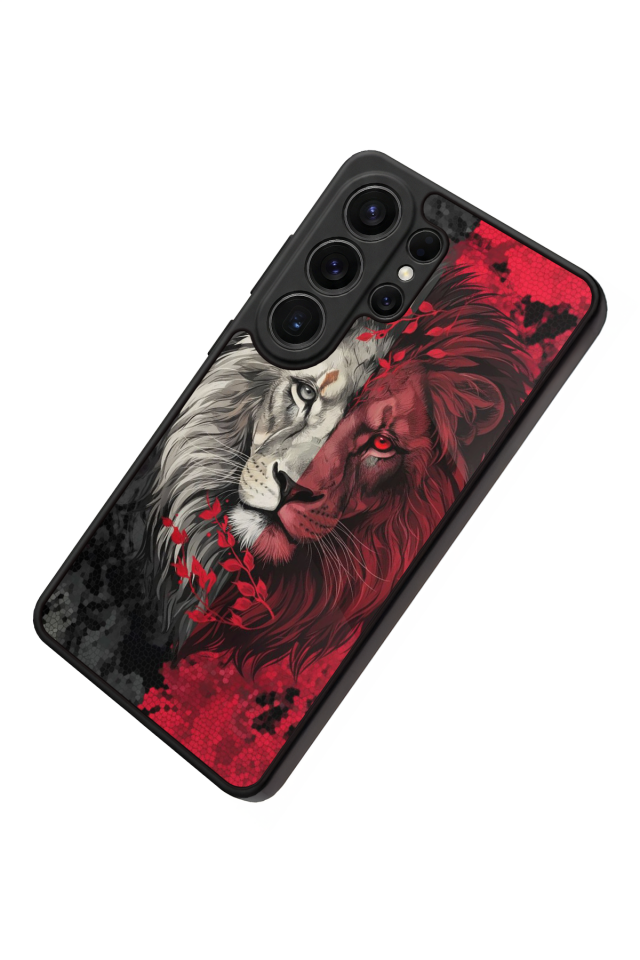 Samsung Galaxy S26 Ultra Uyumlu Aslan Tasarımlı Glossy Premium Kılıf