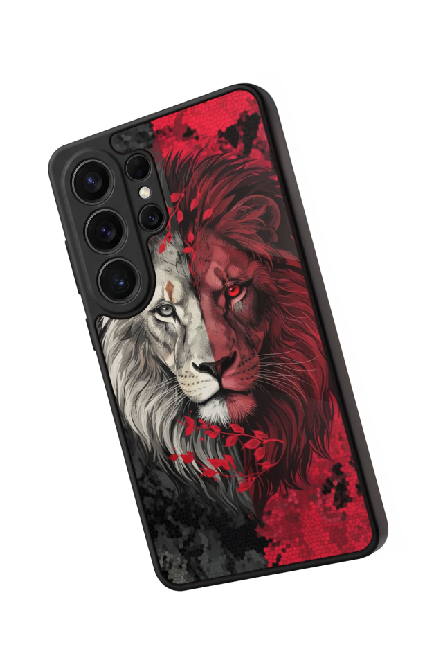 Samsung Galaxy S26 Ultra Uyumlu Aslan Tasarımlı Glossy Premium Kılıf