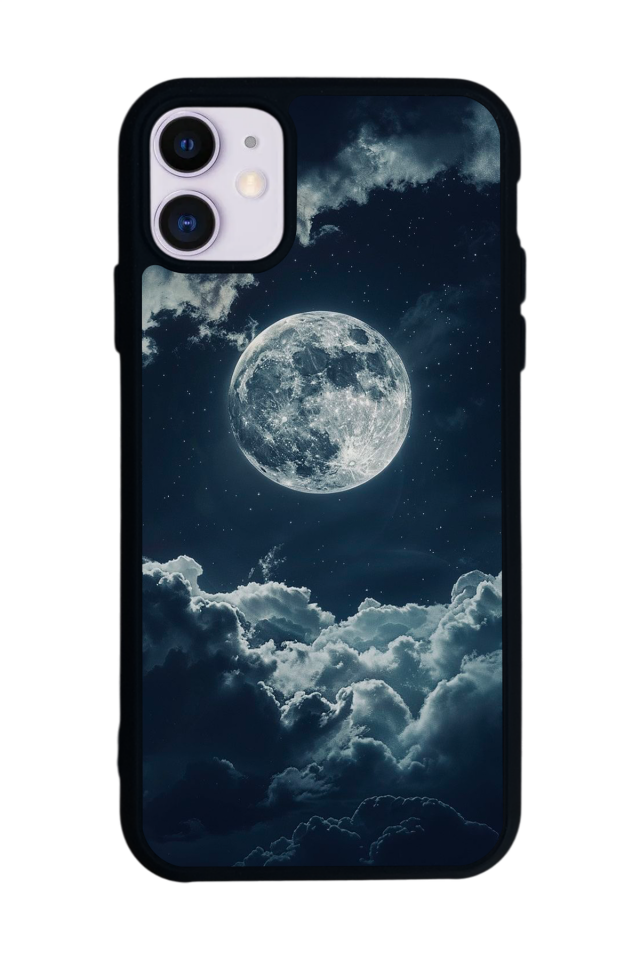 iPhone 11 Uyumlu Ay Tasarımlı Glossy Premium Kılıf