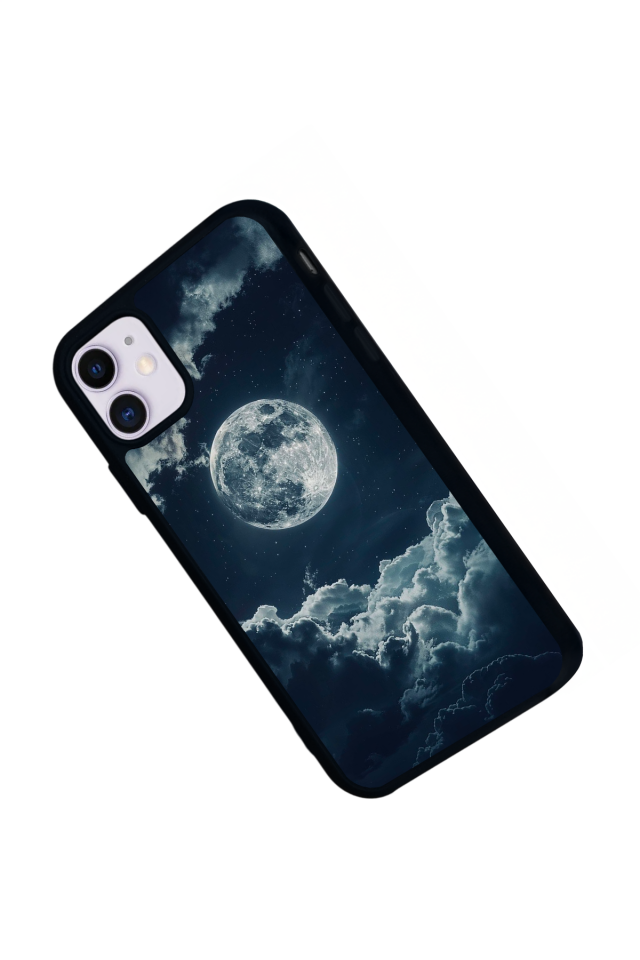 iPhone 11 Uyumlu Ay Tasarımlı Glossy Premium Kılıf