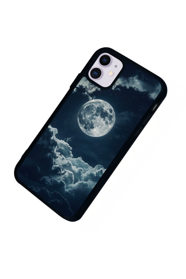 iPhone 11 Uyumlu Ay Tasarımlı Glossy Premium Kılıf