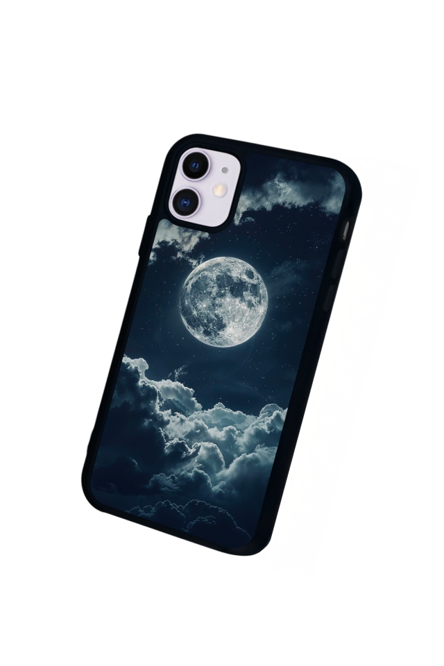 iPhone 11 Uyumlu Ay Tasarımlı Glossy Premium Kılıf