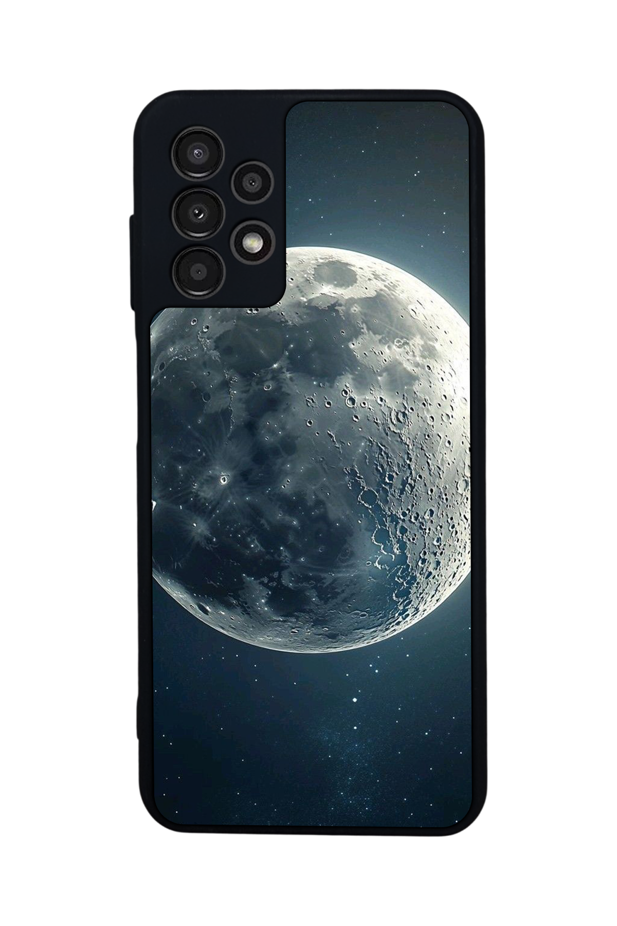 Samsung Galaxy A13 Uyumlu Ay Tasarımlı Glossy Premium Kılıf