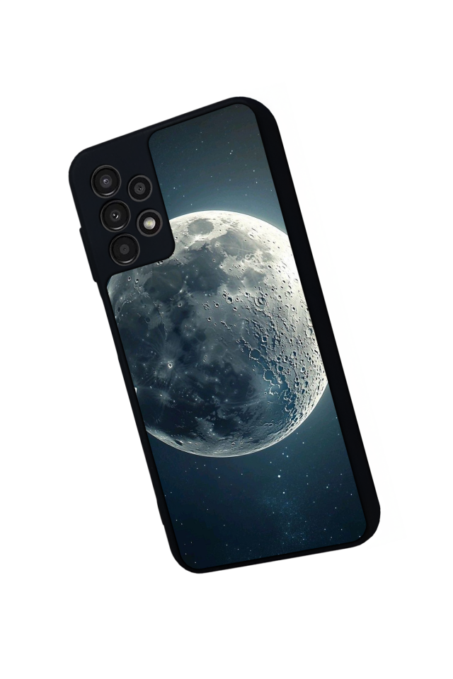Samsung Galaxy A13 Uyumlu Ay Tasarımlı Glossy Premium Kılıf
