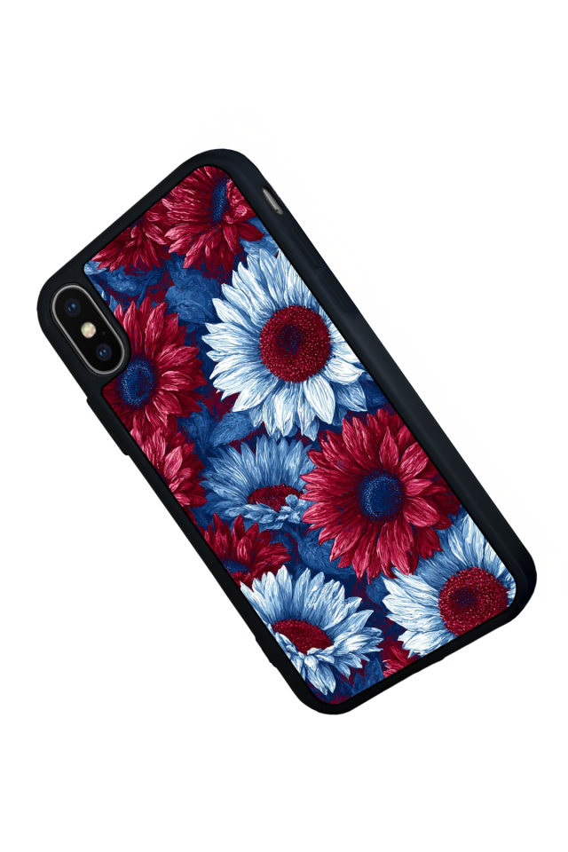 iPhone XS Max Uyumlu Cicek Tasarımlı Glossy Premium Kılıf