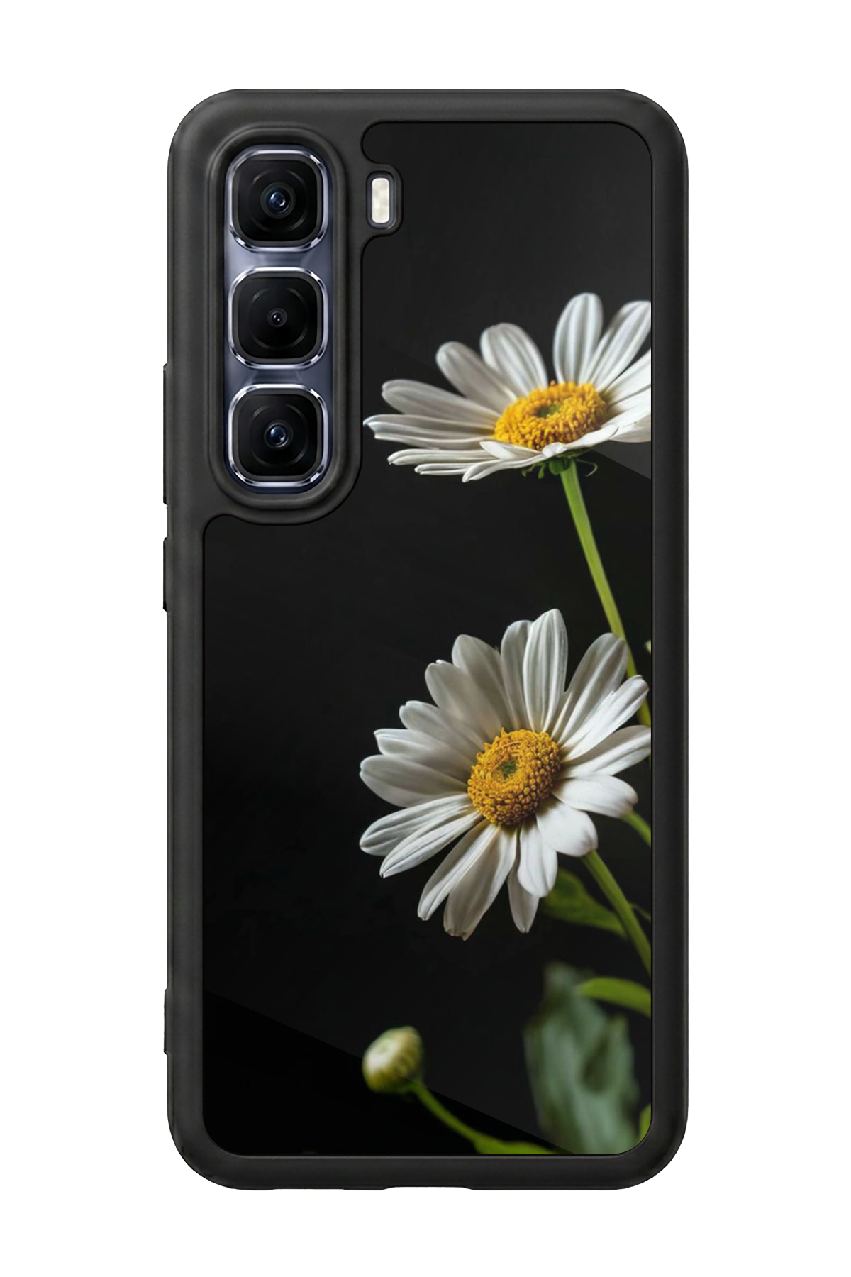Infinix Hot 60 Pro Plus Uyumlu Cicek Tasarımlı Glossy Premium Kılıf