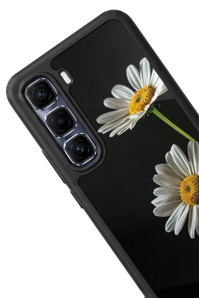 Infinix Hot 60 Pro Plus Uyumlu Cicek Tasarımlı Glossy Premium Kılıf