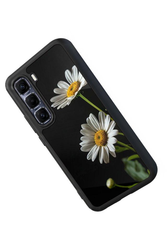 Infinix Hot 60 Pro Plus Uyumlu Cicek Tasarımlı Glossy Premium Kılıf