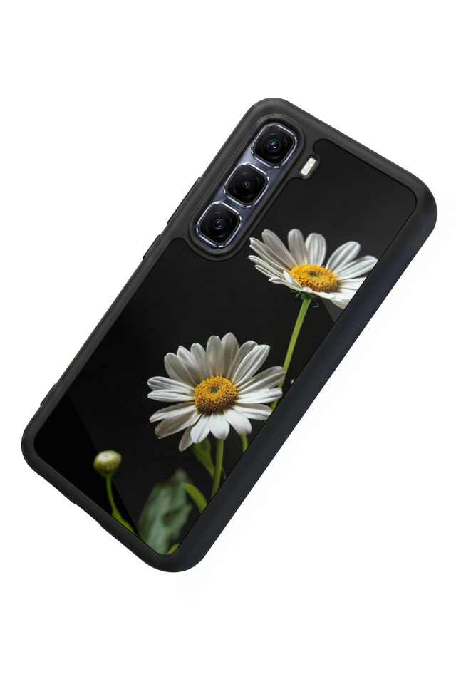 Infinix Hot 60 Pro Plus Uyumlu Cicek Tasarımlı Glossy Premium Kılıf