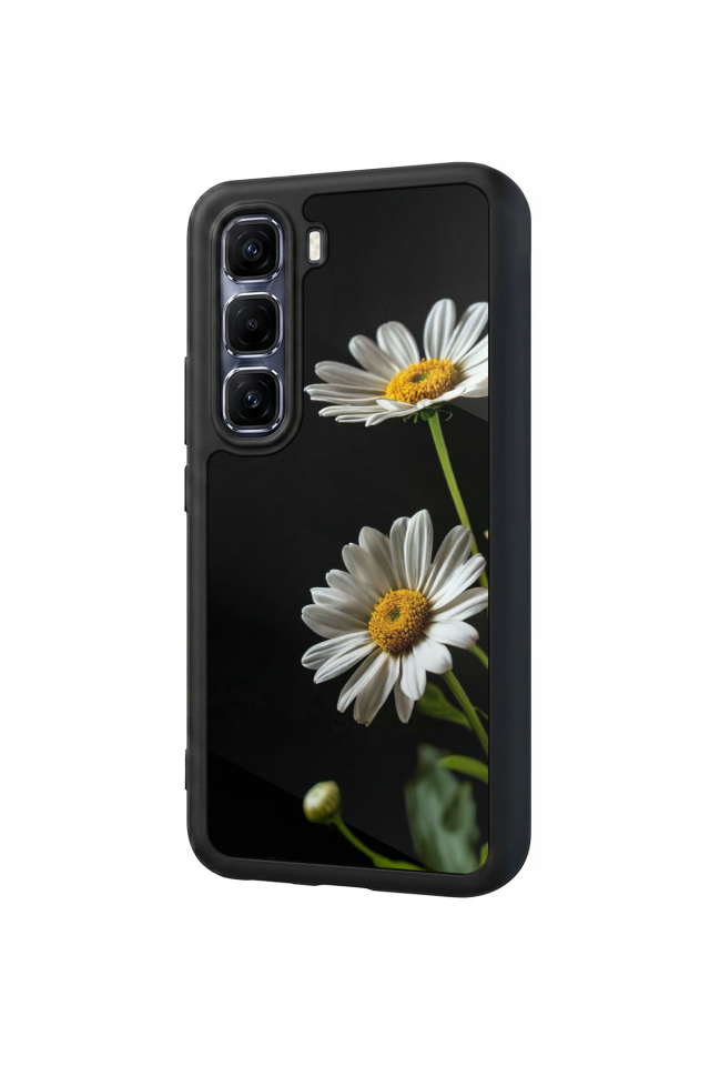 Infinix Hot 60 Pro Plus Uyumlu Cicek Tasarımlı Glossy Premium Kılıf