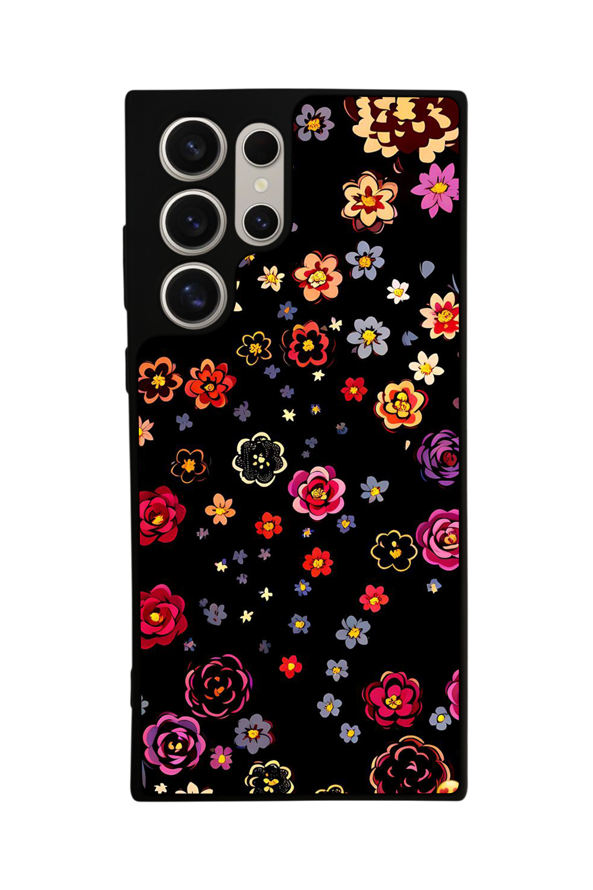 Samsung Galaxy S23 Ultra Uyumlu Floral Tasarımlı Glossy Premium Kılıf