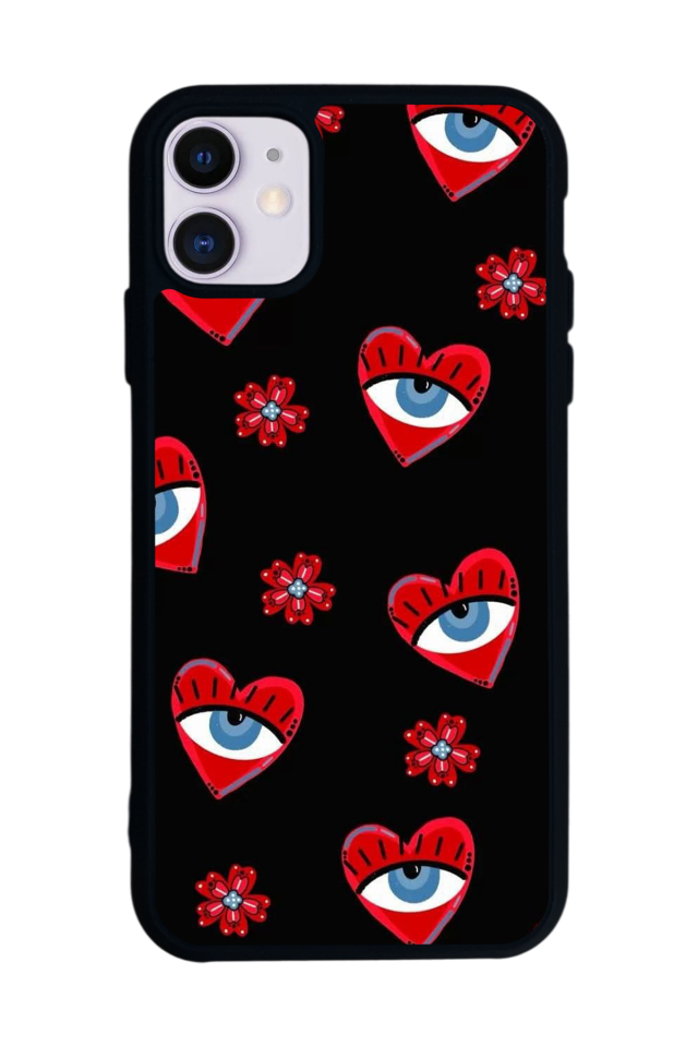 iPhone 11 Uyumlu Göz Tasarımlı Glossy Premium Kılıf