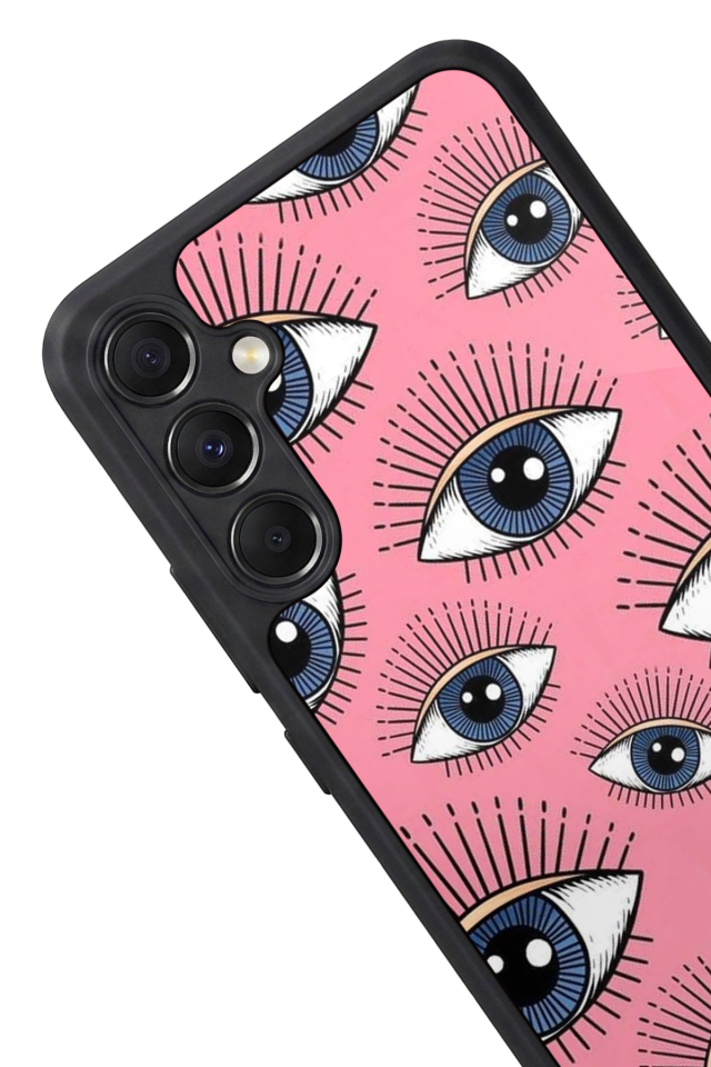 Samsung Galaxy M34 Uyumlu Göz Tasarımlı Glossy Premium Kılıf
