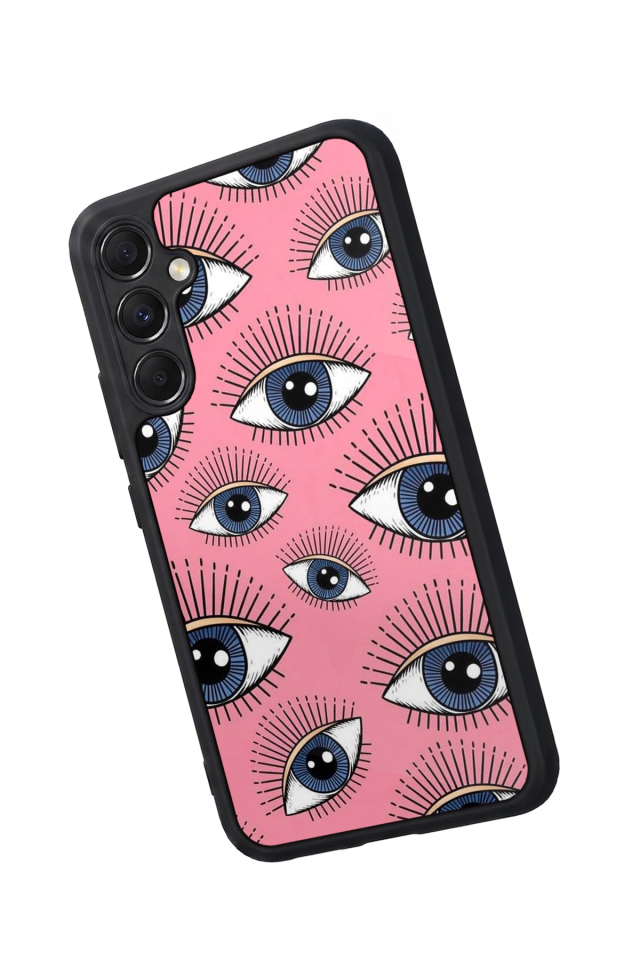 Samsung Galaxy M34 Uyumlu Göz Tasarımlı Glossy Premium Kılıf