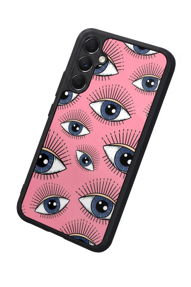Samsung Galaxy M34 Uyumlu Göz Tasarımlı Glossy Premium Kılıf