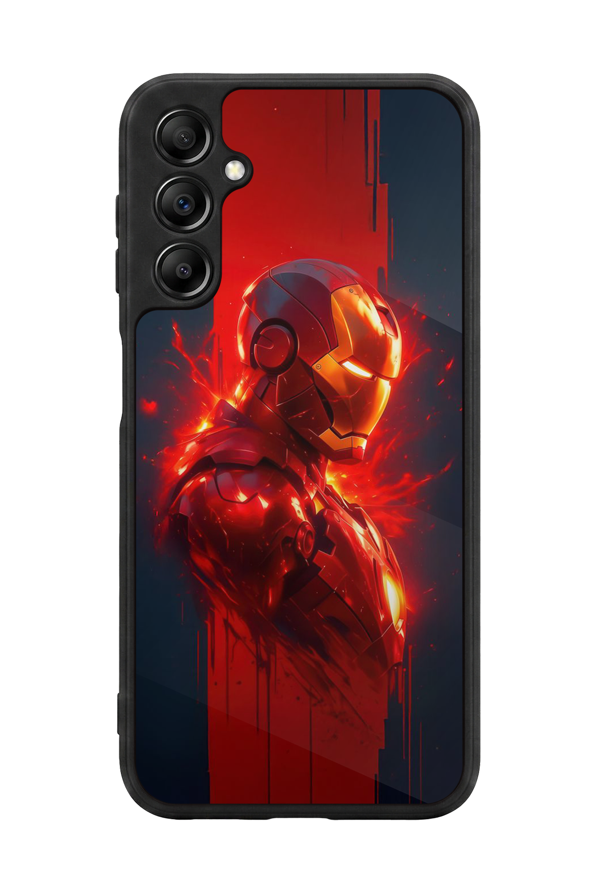 Samsung Galaxy A14 Uyumlu  Iron Man ( Demir Adam ) Tasarımlı Glossy Premium Kılıf