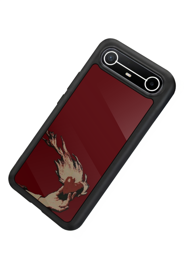 Tecno Spark Slim 5G Uyumlu Kalp Love Tasarımlı Glossy Premium Kılıf