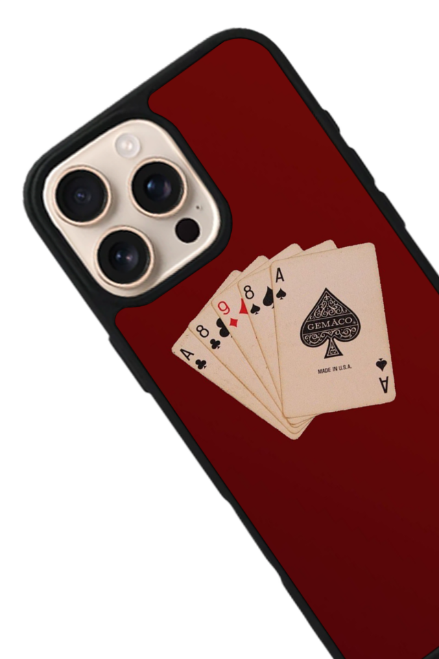 iPhone 15 Pro Max Uyumlu Kirmizi Tasarımlı Glossy Premium Kılıf