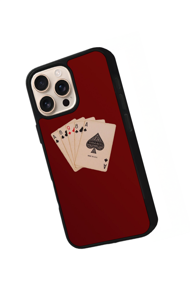 iPhone 15 Pro Max Uyumlu Kirmizi Tasarımlı Glossy Premium Kılıf