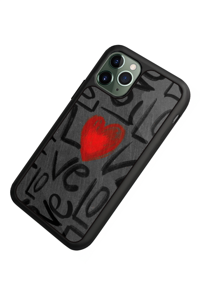iPhone 11 Pro Max Uyumlu Love Tasarımlı Glossy Premium Kılıf