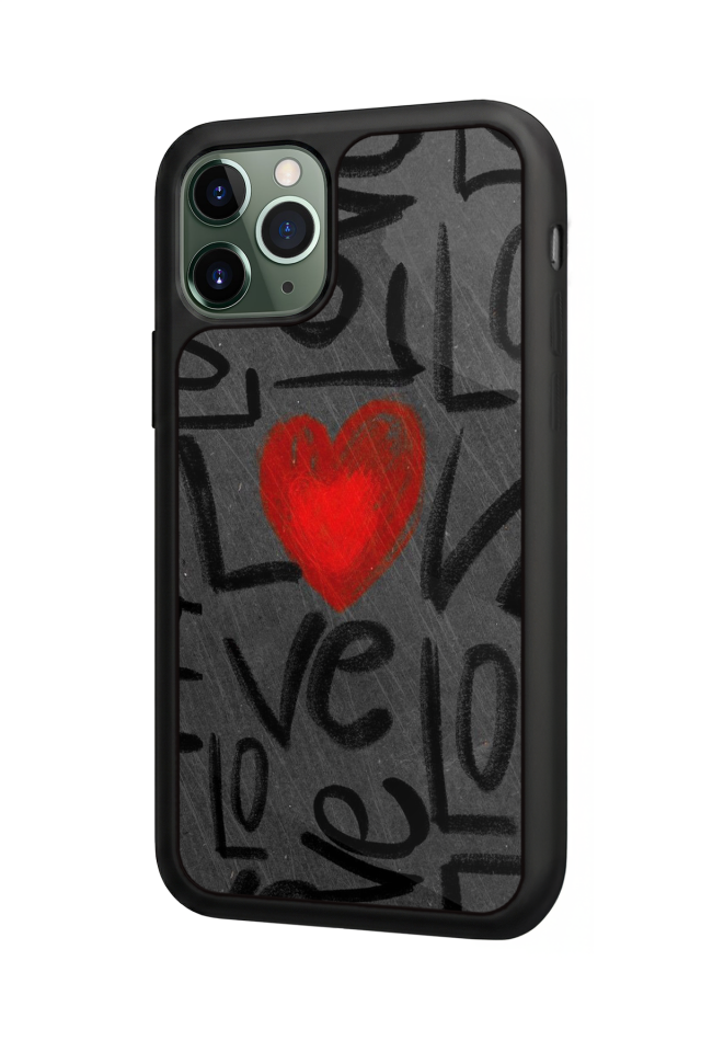 iPhone 11 Pro Max Uyumlu Love Tasarımlı Glossy Premium Kılıf