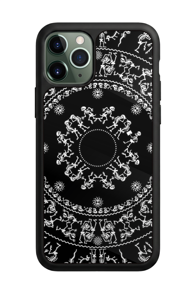 iPhone 11 Pro Max Uyumlu Mandala Tasarımlı Glossy Premium Kılıf