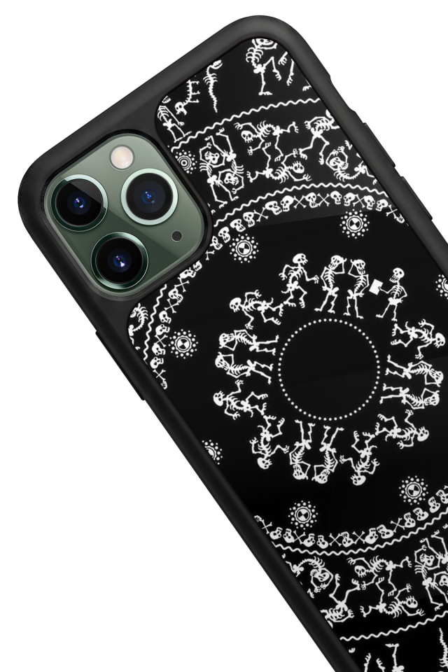 iPhone 11 Pro Max Uyumlu Mandala Tasarımlı Glossy Premium Kılıf