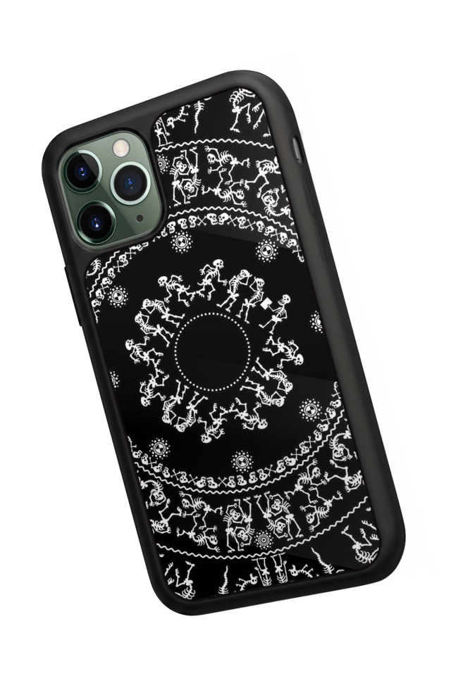 iPhone 11 Pro Max Uyumlu Mandala Tasarımlı Glossy Premium Kılıf