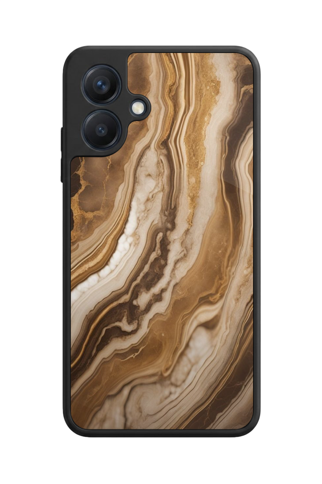 Samsung Galaxy A07 Uyumlu Mermer Marble Tasarımlı Glossy Premium Kılıf
