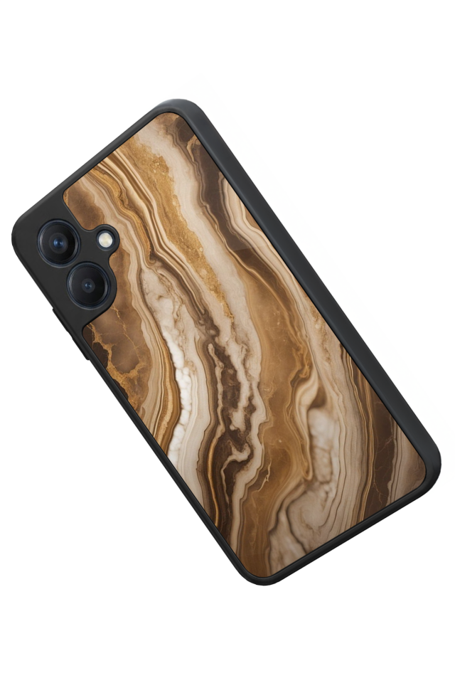 Samsung Galaxy A07 Uyumlu Mermer Marble Tasarımlı Glossy Premium Kılıf