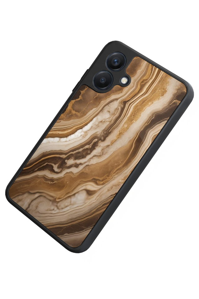 Samsung Galaxy A07 Uyumlu Mermer Marble Tasarımlı Glossy Premium Kılıf