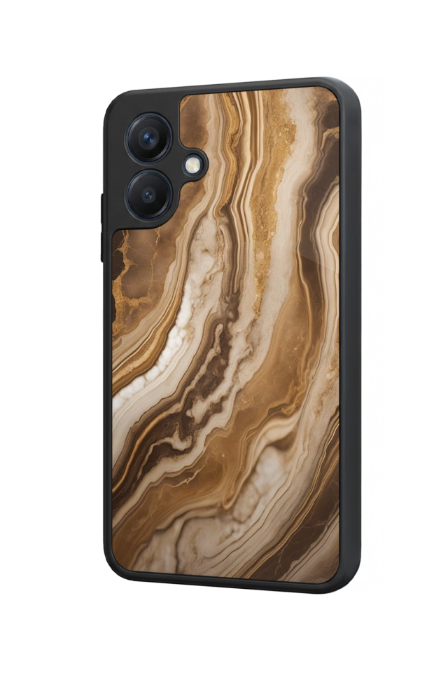 Samsung Galaxy A07 Uyumlu Mermer Marble Tasarımlı Glossy Premium Kılıf