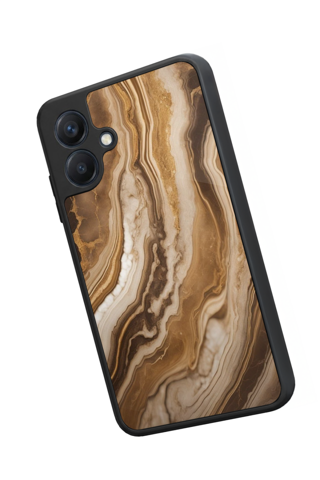 Samsung Galaxy A07 Uyumlu Mermer Marble Tasarımlı Glossy Premium Kılıf