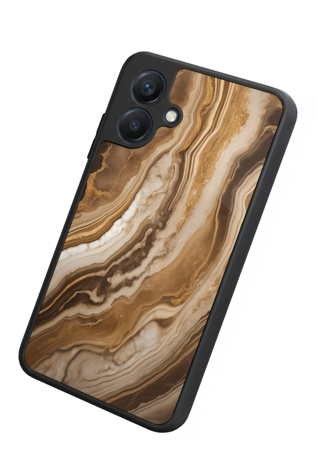 Samsung Galaxy A07 Uyumlu Mermer Marble Tasarımlı Glossy Premium Kılıf