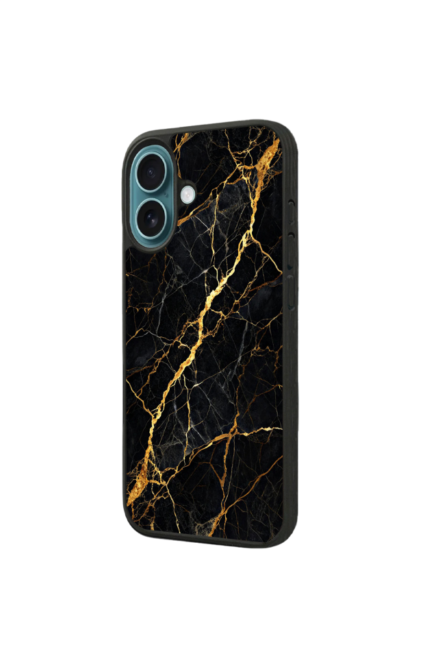 iPhone 16 Uyumlu Mermer Marble Tasarımlı Glossy Premium Kılıf