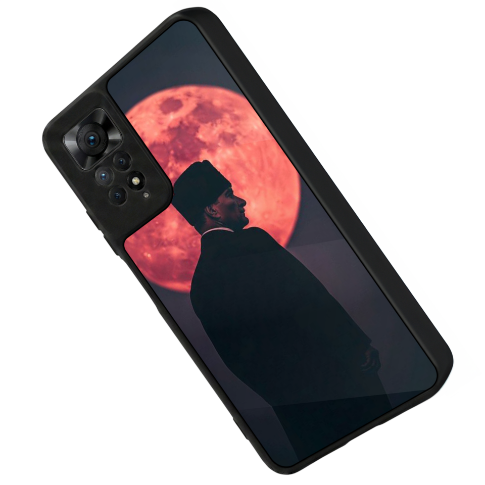 Xiaomi Redmi Note 11 Pro Uyumlu Mustafa Kemal Ataturk Tasarımlı Glossy Premium Kılıf