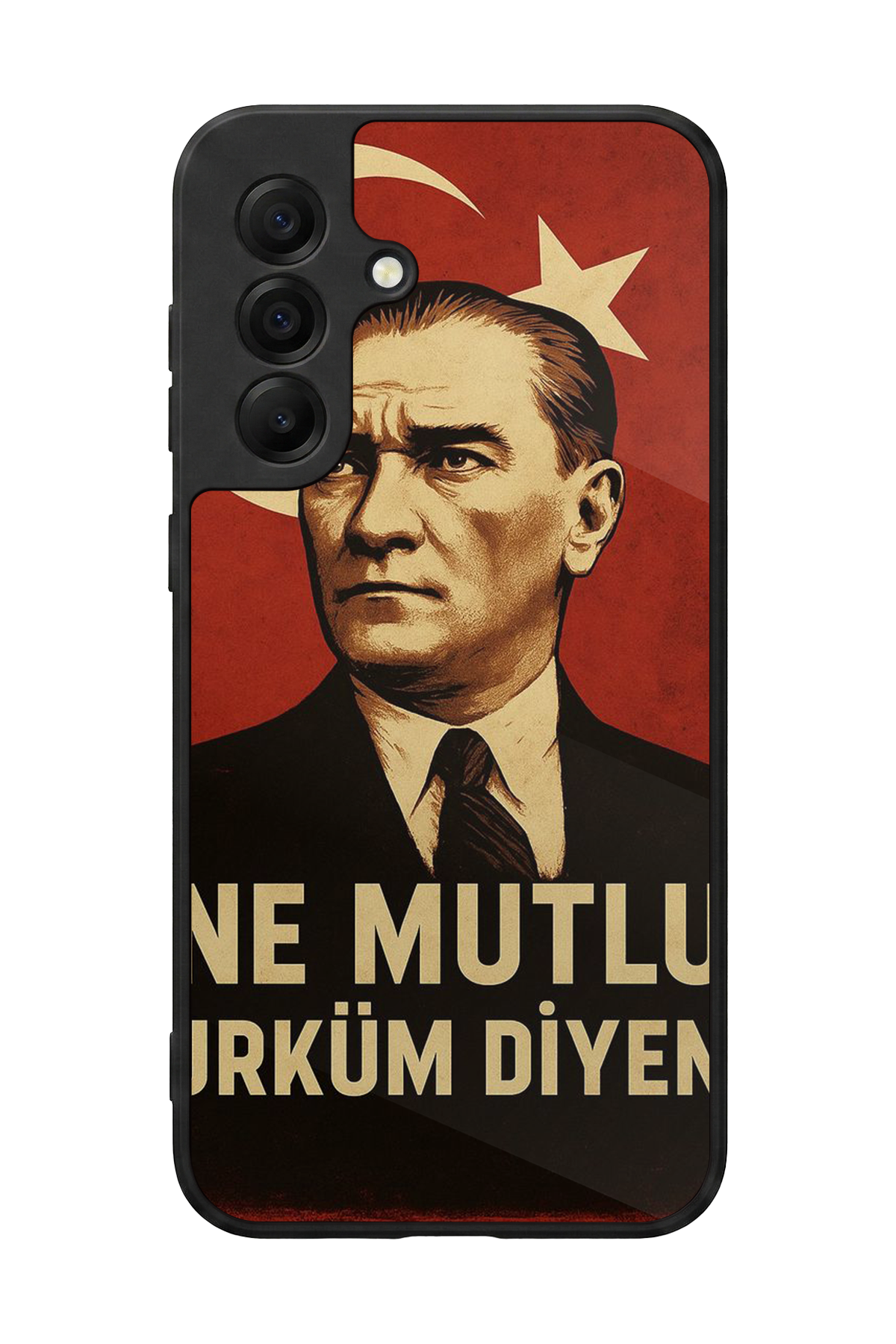 Samsung Galaxy A17 Uyumlu  Mustafa Kemal Ataturk Tasarımlı Glossy Premium Kılıf