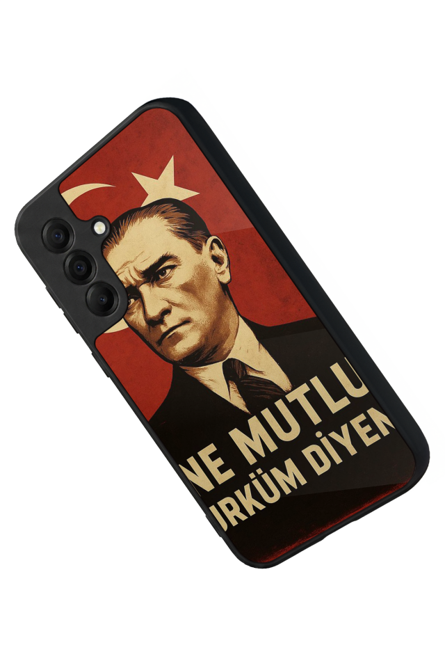 Samsung Galaxy A17 Uyumlu  Mustafa Kemal Ataturk Tasarımlı Glossy Premium Kılıf