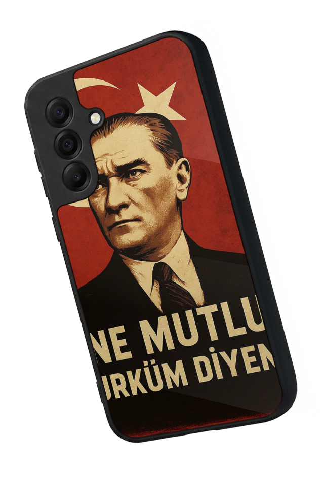 Samsung Galaxy A17 Uyumlu  Mustafa Kemal Ataturk Tasarımlı Glossy Premium Kılıf