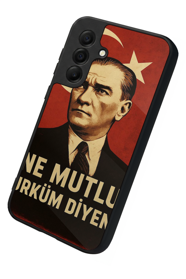 Samsung Galaxy A17 Uyumlu  Mustafa Kemal Ataturk Tasarımlı Glossy Premium Kılıf