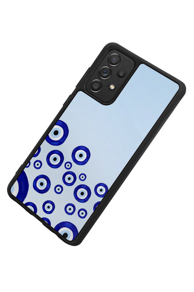 Samsung Galaxy A72 Uyumlu Nazar Tasarımlı Glossy Premium Kılıf