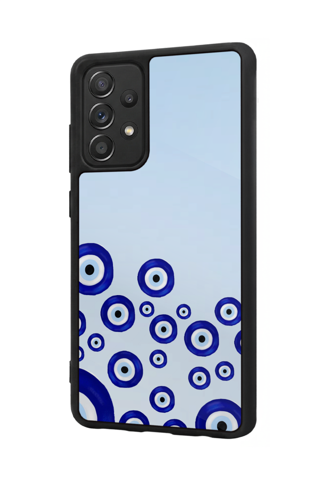 Samsung Galaxy A72 Uyumlu Nazar Tasarımlı Glossy Premium Kılıf