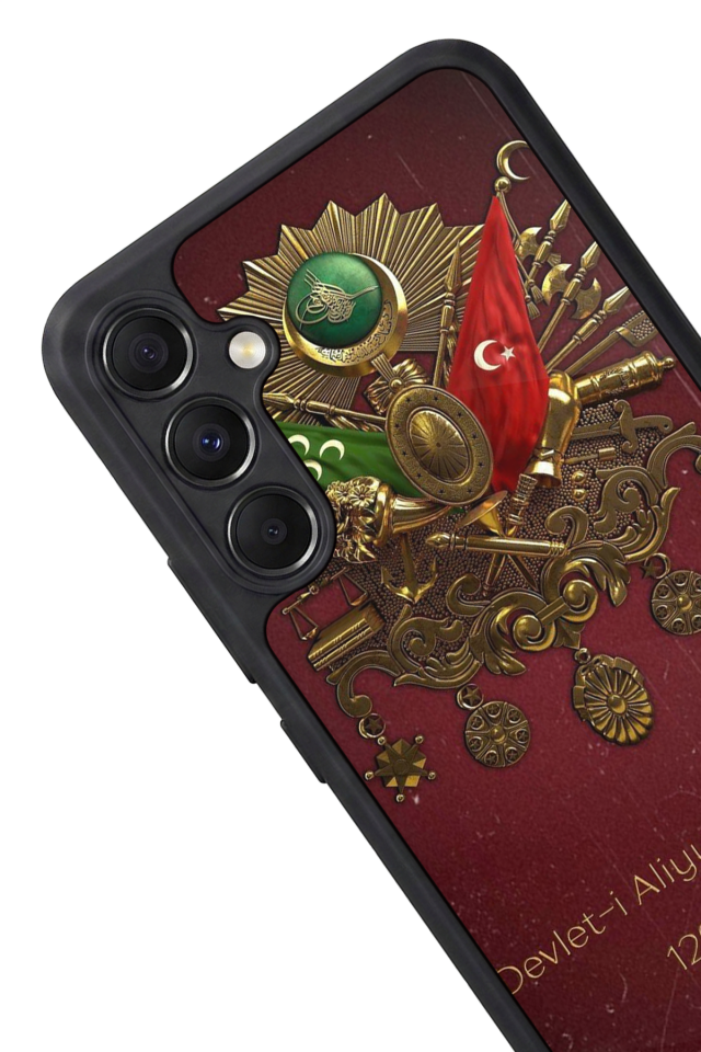 Samsung Galaxy M34 Uyumlu Osmanli Tugrasi Tasarımlı Glossy Premium Kılıf