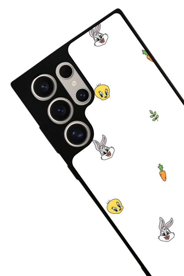 Samsung Galaxy S22 Ultra Uyumlu Tweety Tasarımlı Glossy Premium Kılıf