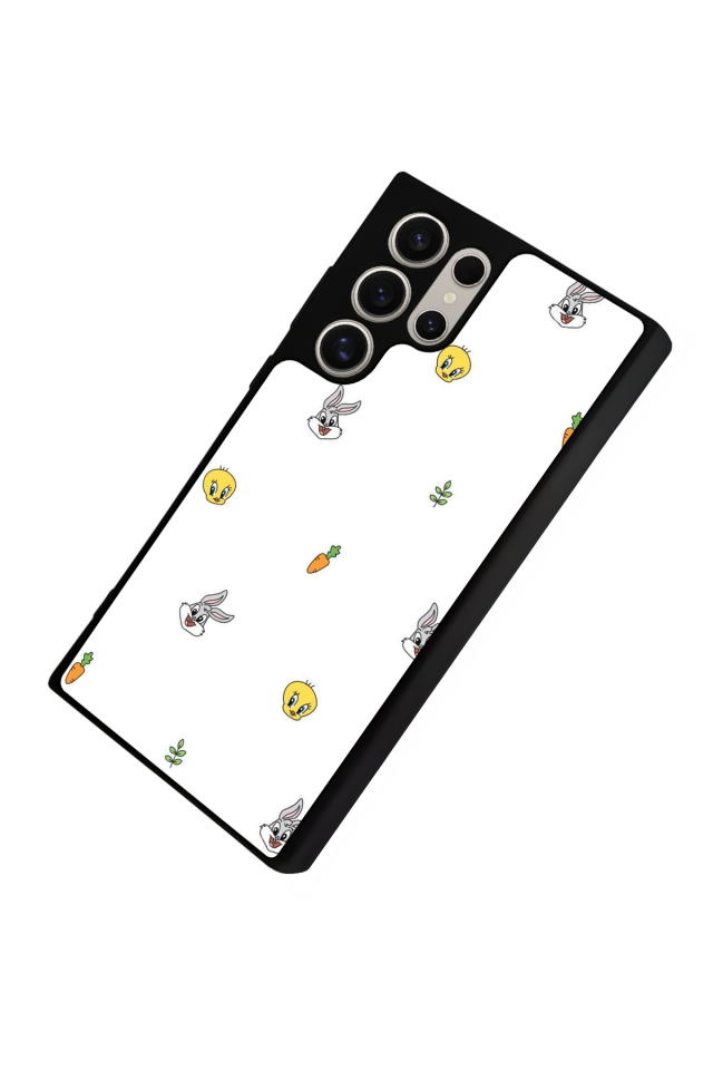 Samsung Galaxy S22 Ultra Uyumlu Tweety Tasarımlı Glossy Premium Kılıf