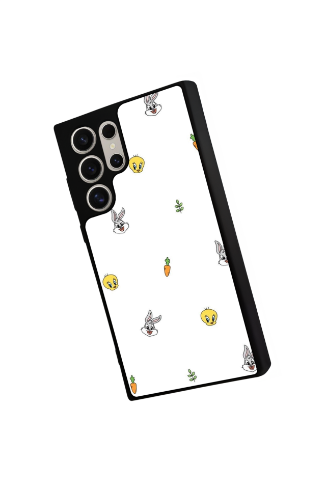 Samsung Galaxy S22 Ultra Uyumlu Tweety Tasarımlı Glossy Premium Kılıf