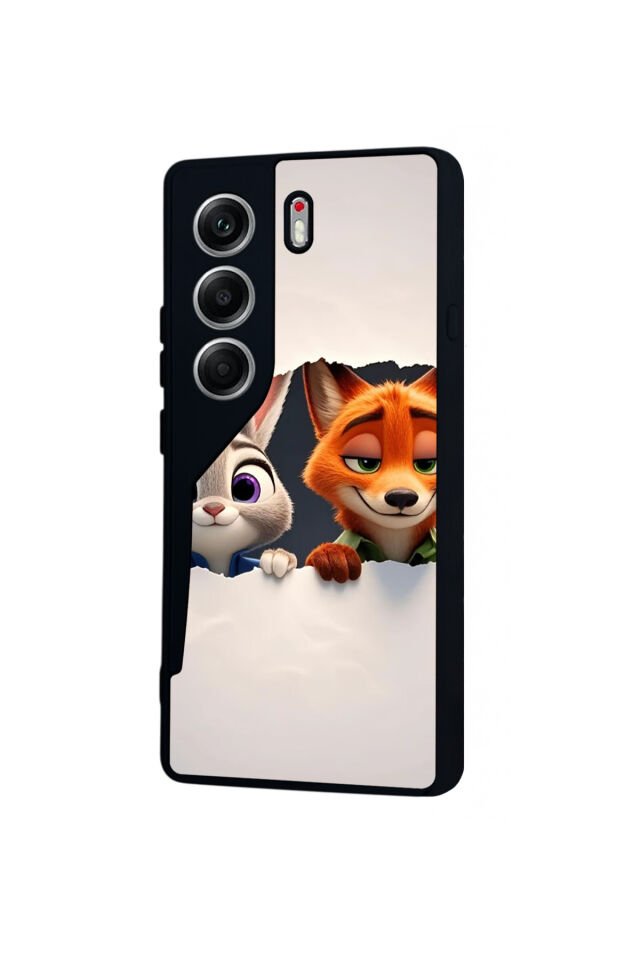 Tecno Camon 40 Uyumlu Zootropolis Tasarımlı Glossy Premium Kılıf