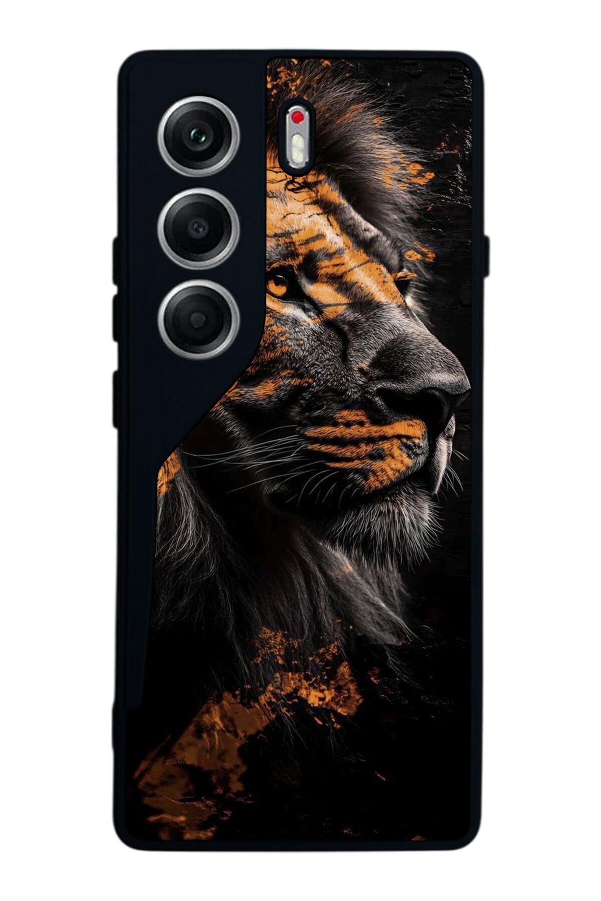 Tecno Camon 40 Uyumlu Aslan Tasarımlı Glossy Premium Kılıf